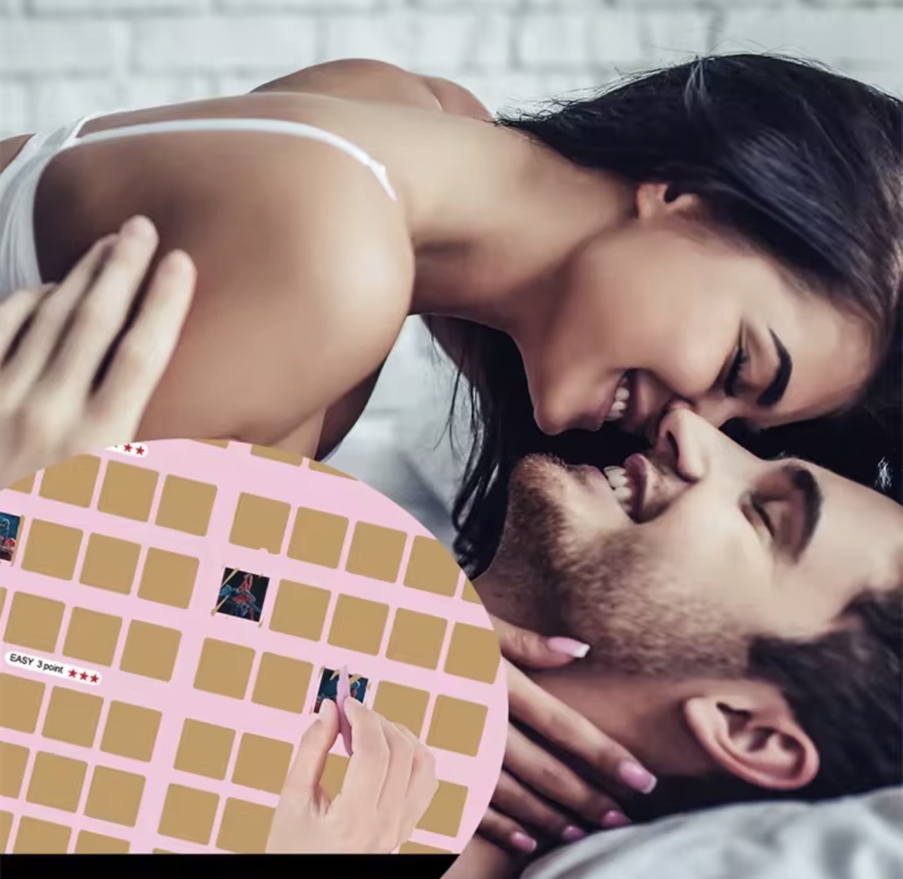 Affiche à gratter de 100 jeux d'amour pour couples